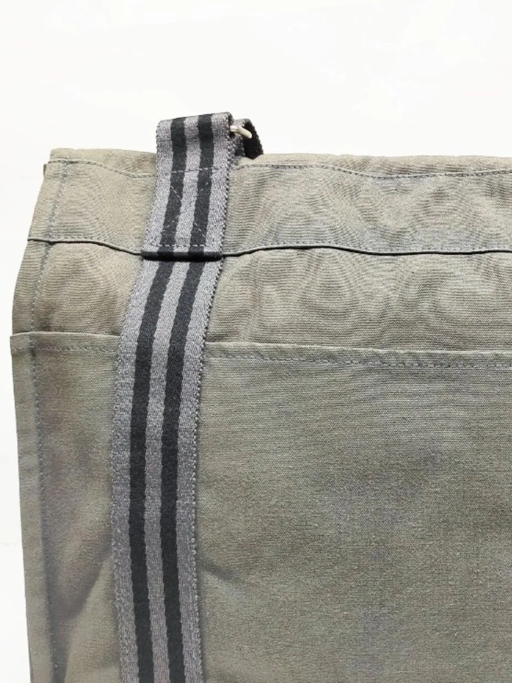 Hermes Herline Messenger Canvas Shoulder Bag Toile Fourre-Tout Besace MM